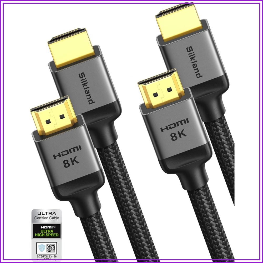 Hdmi Cable 2.1 - HDMI 2.1 Cable 6.6FT 2-Pack, 48Gbps