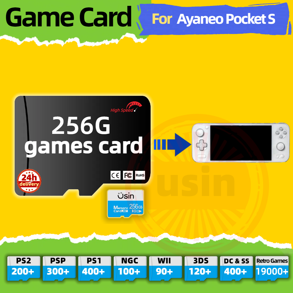 Gaming Console Retro Handheld - Game Card For Ayaneo Pocket S