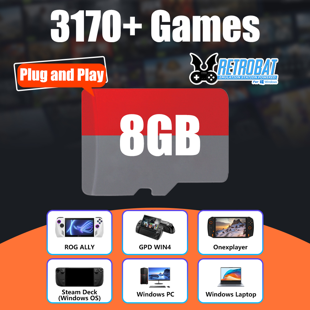 Gaming Console Latest - 8GB TF Game Card with 3170
