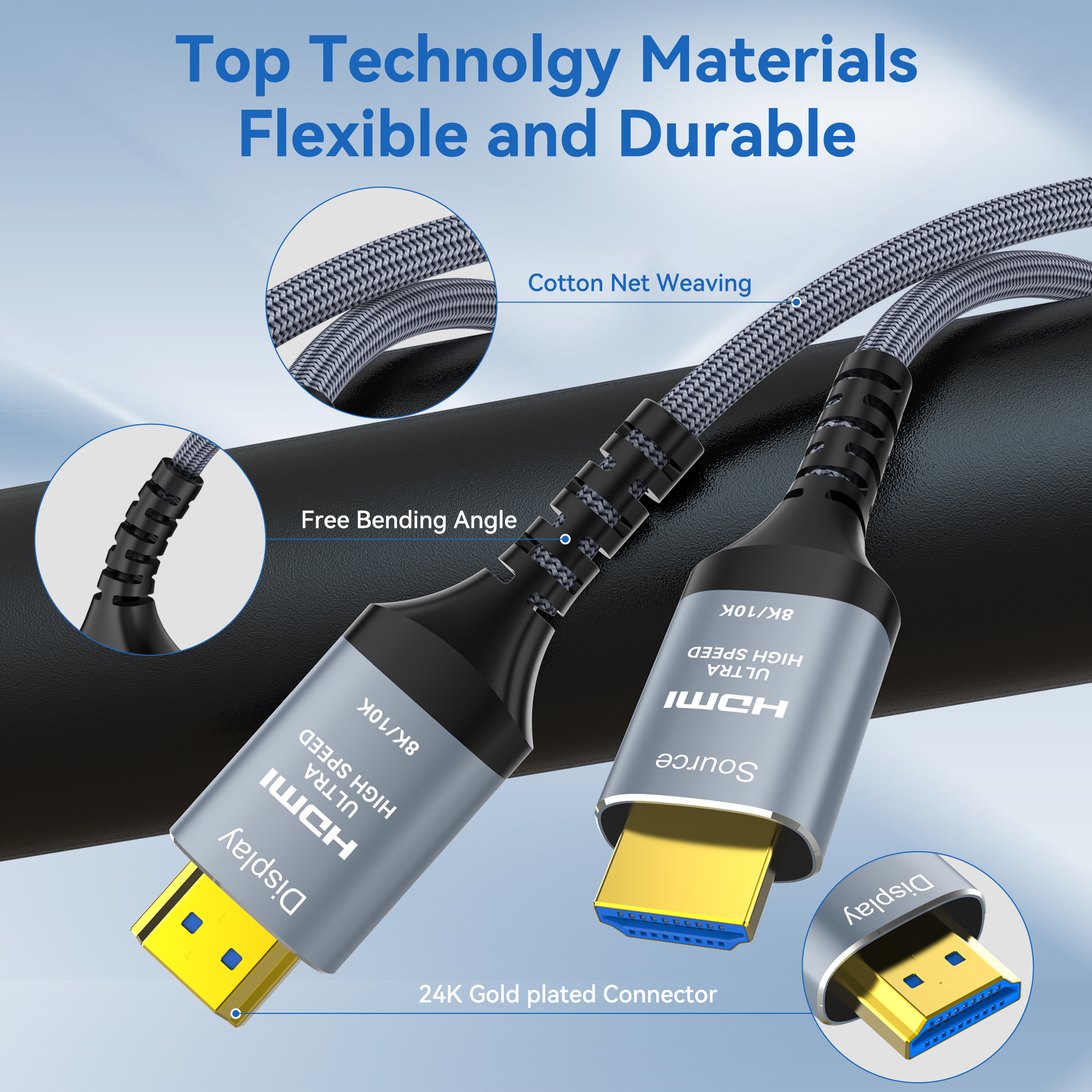 Fiber Optic 8K HDMI Long Cable - đánh giá và giá Hdmi Cable 2.1