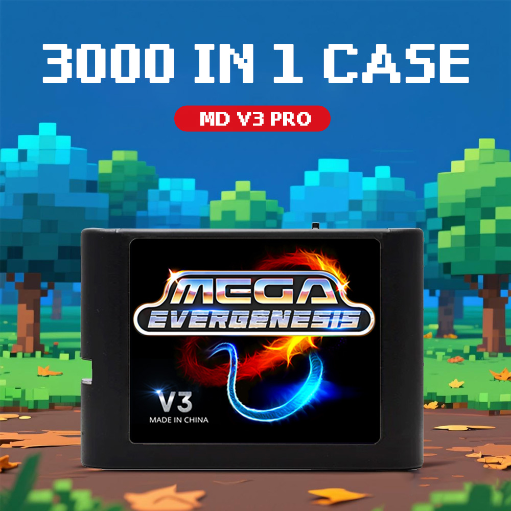 3000 in 1 Mega Genesis V3 Pro  - đánh giá và giá Gaming Console Kit