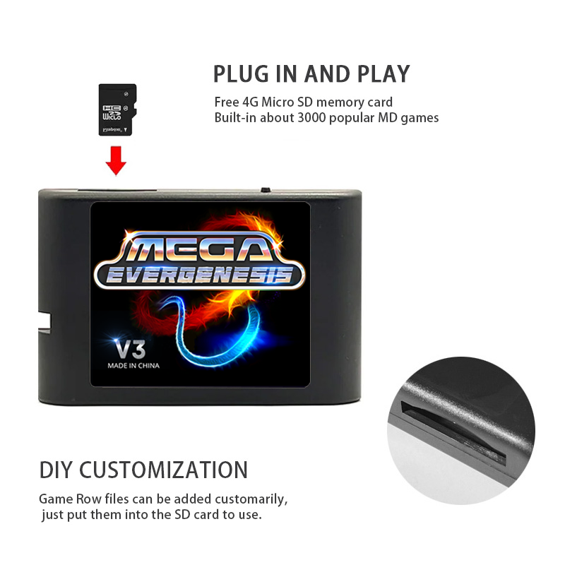 3000 in 1 Mega Genesis V3 Pro  - đánh giá và giá Gaming Console Kit