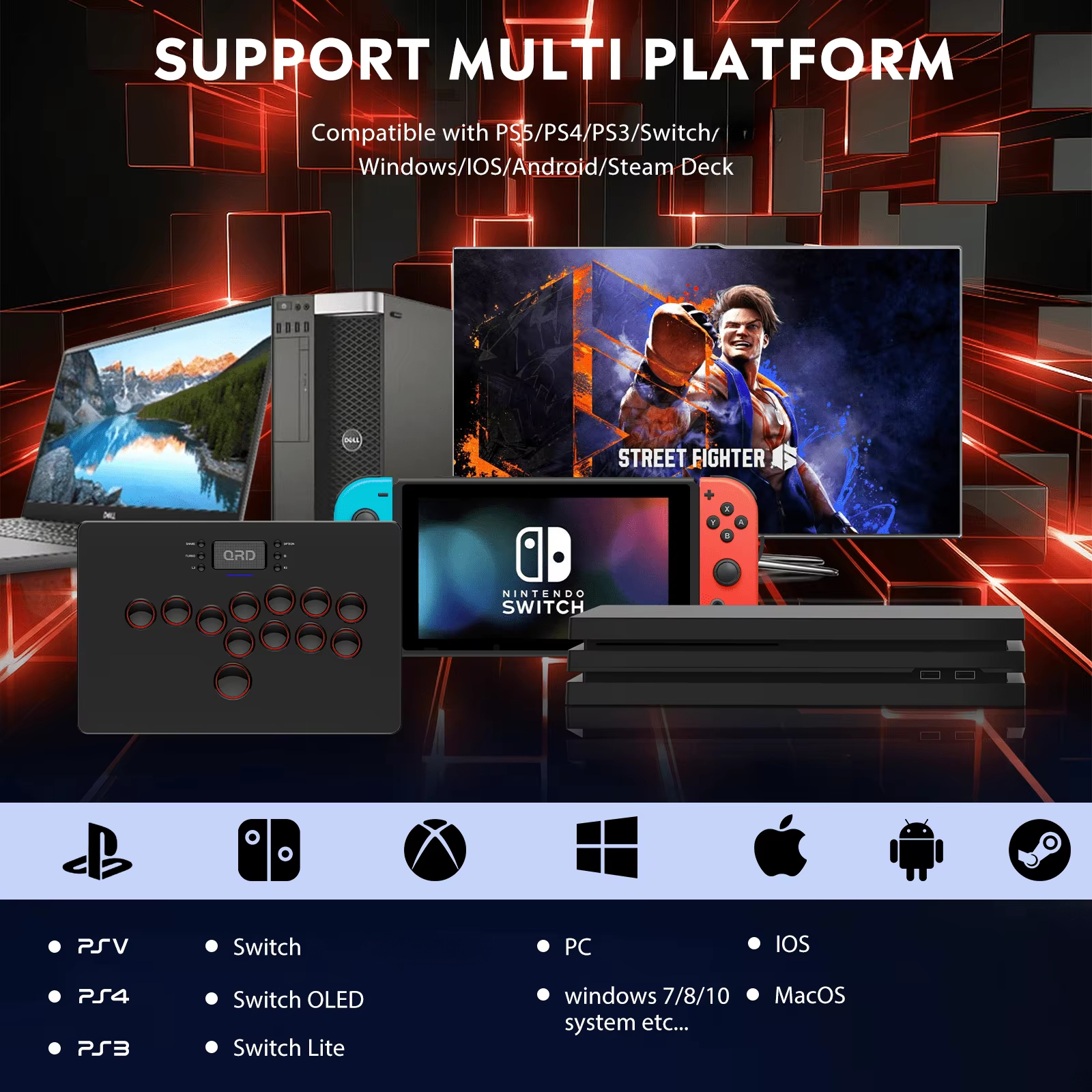 QRD Maestro S3 Wireless Hitbox - đánh giá và giá Gaming Console Gp Pro