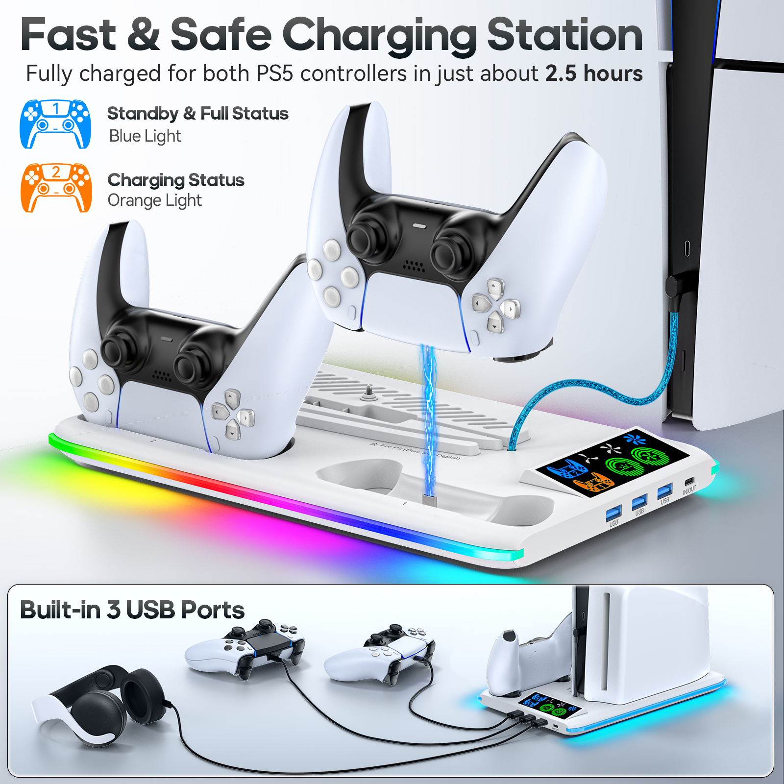 Game Stand For Sony PS5 Consol - đánh giá và giá Gaming Console Holder