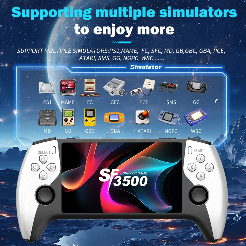 SF3500 Retro Handheld Game Con - đánh giá và giá Gaming Console Retro Handheld