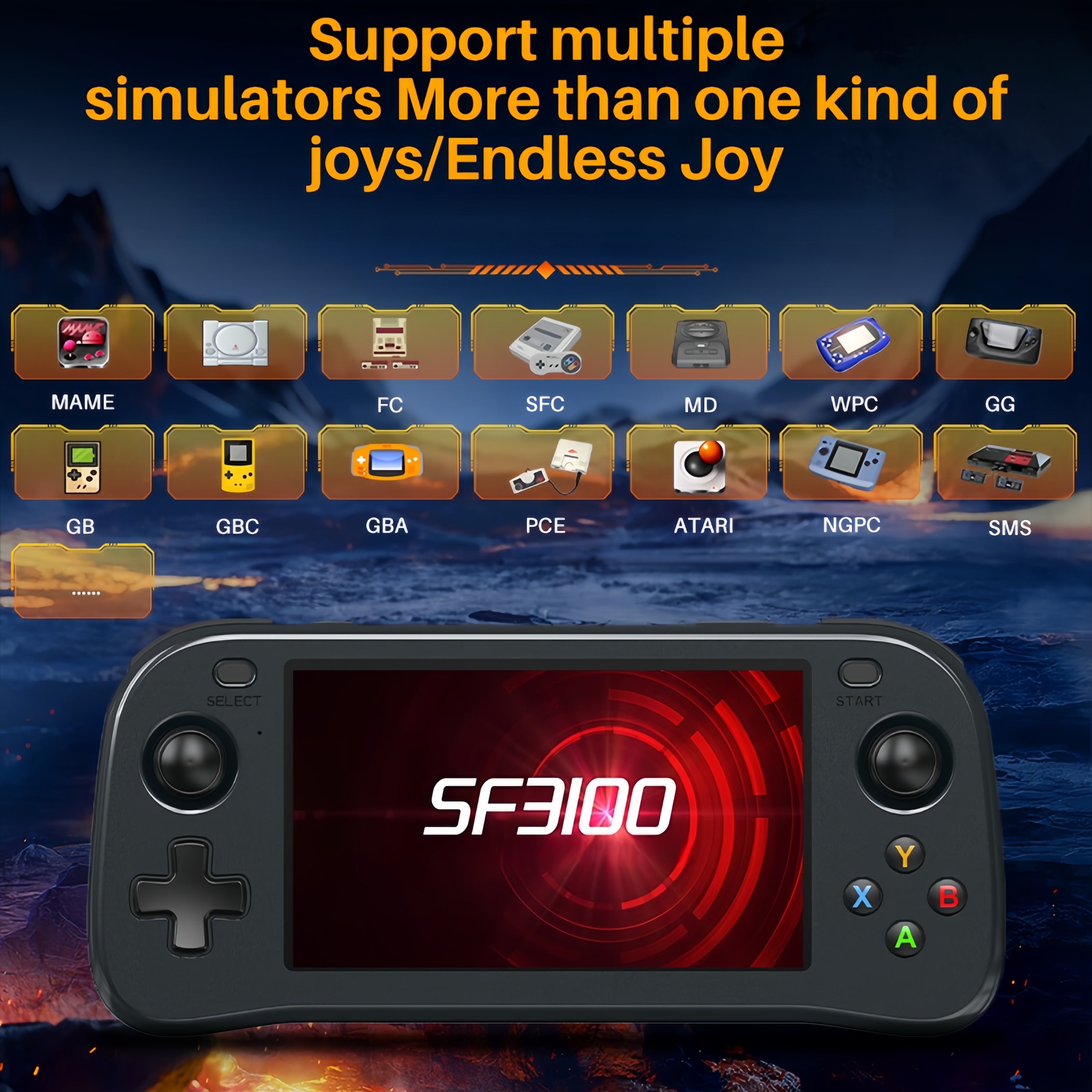 SF3100 Portable Handheld Game  - đánh giá và giá Gaming Console Retro Handheld