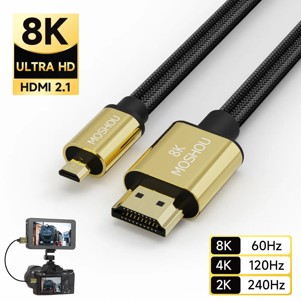 Micro HDMI to HDMI-compatible  - đánh giá và giá Hdmi Cable 2.1