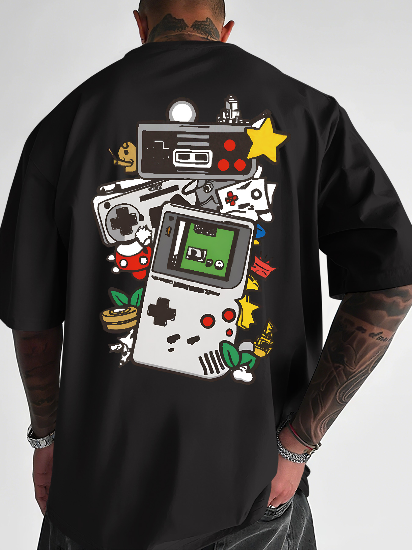Men's Retro Gaming T-Shirt Gam - đánh giá và giá Gaming Console Icon