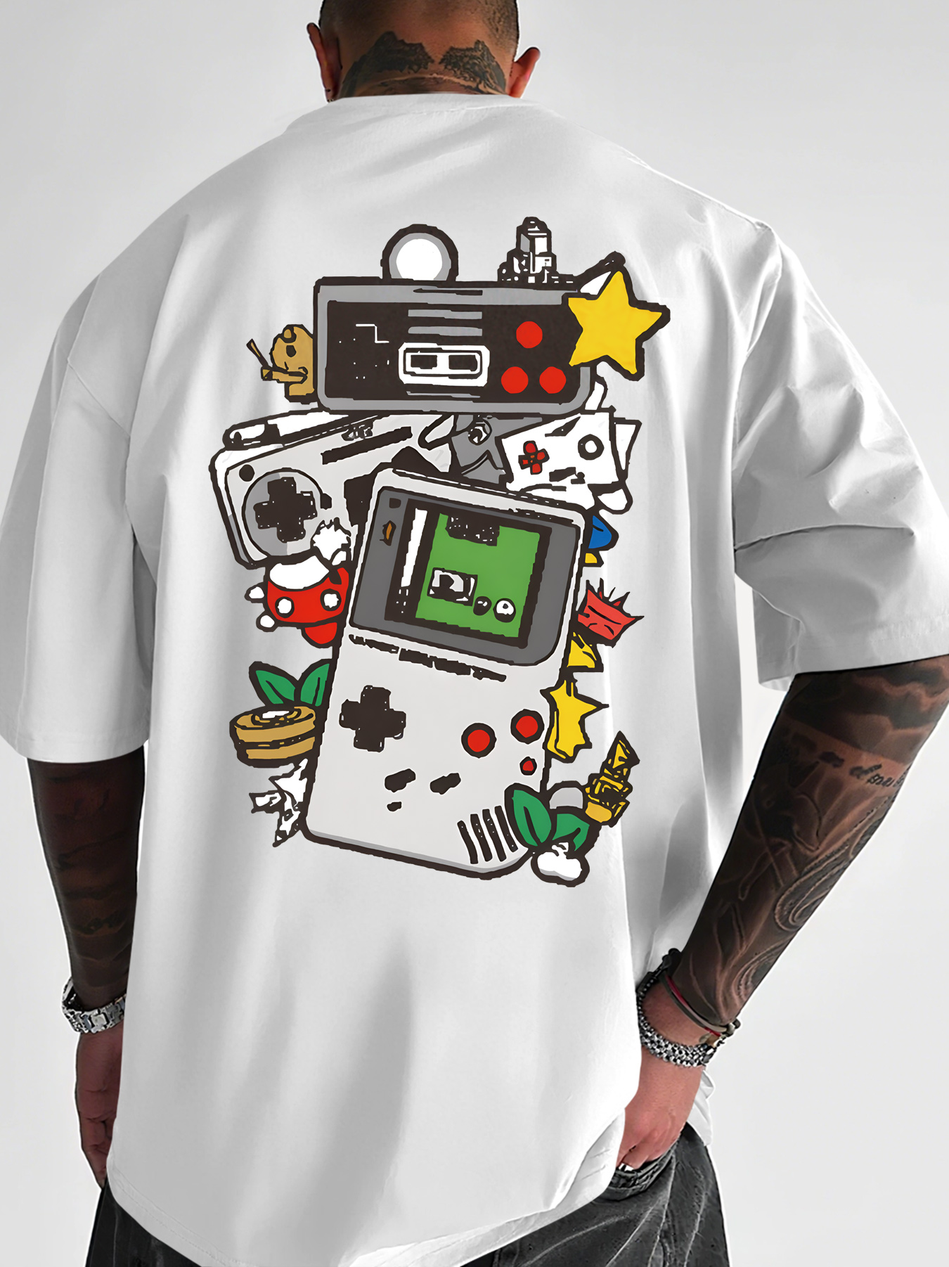 Men's Retro Gaming T-Shirt Gam - đánh giá và giá Gaming Console Icon