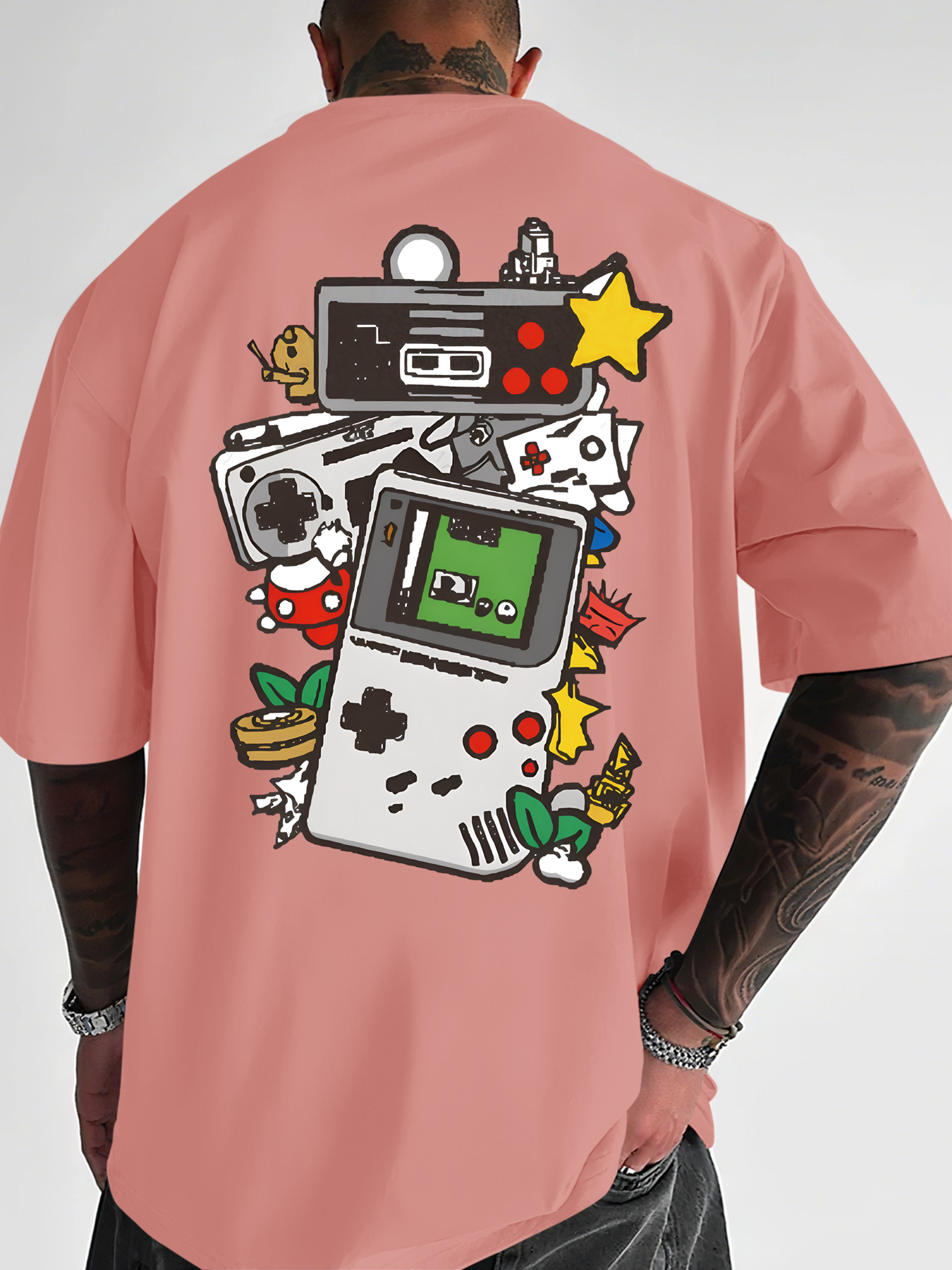 Men's Retro Gaming T-Shirt Gam - đánh giá và giá Gaming Console Icon