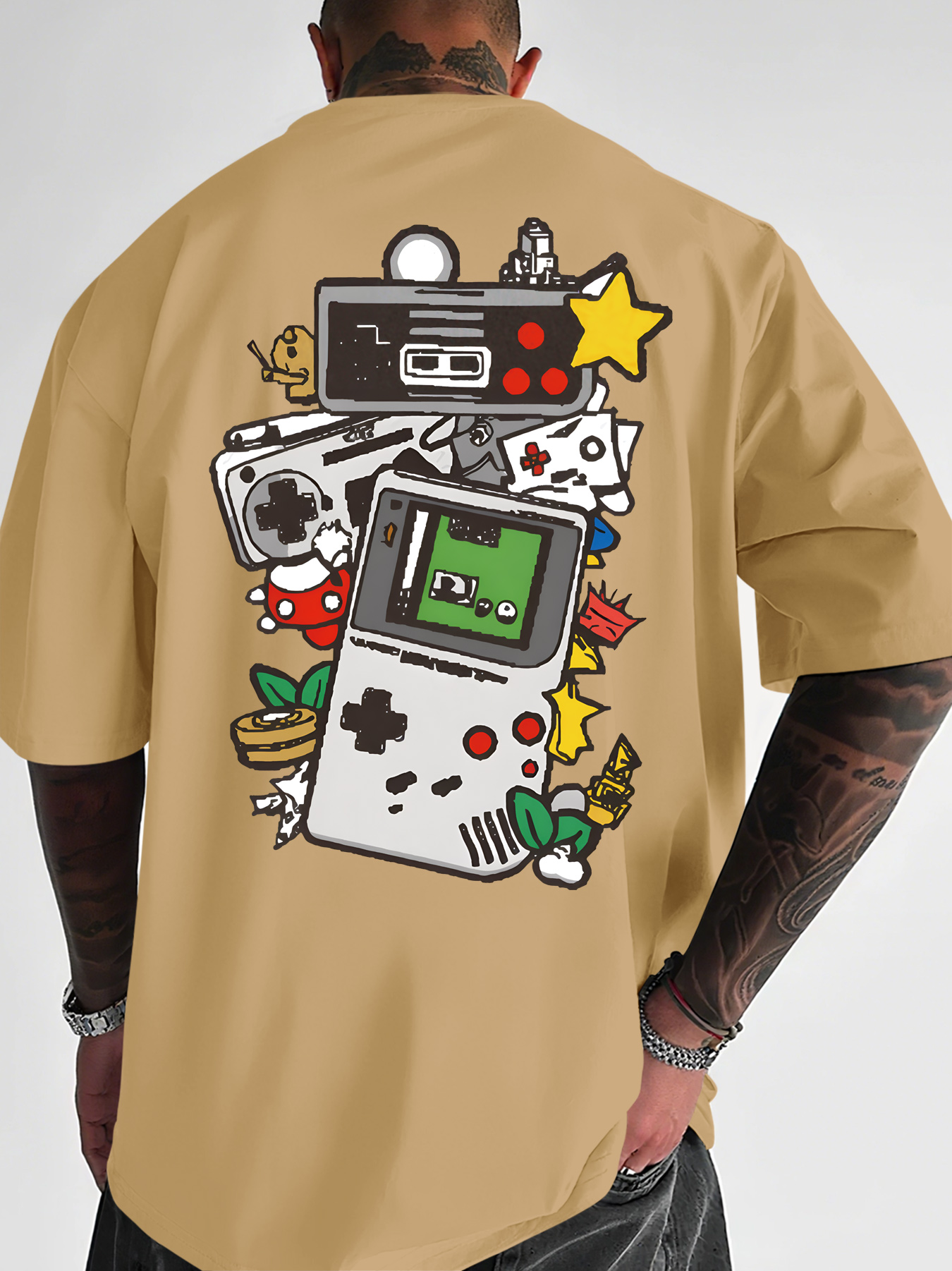 Men's Retro Gaming T-Shirt Gam - đánh giá và giá Gaming Console Icon