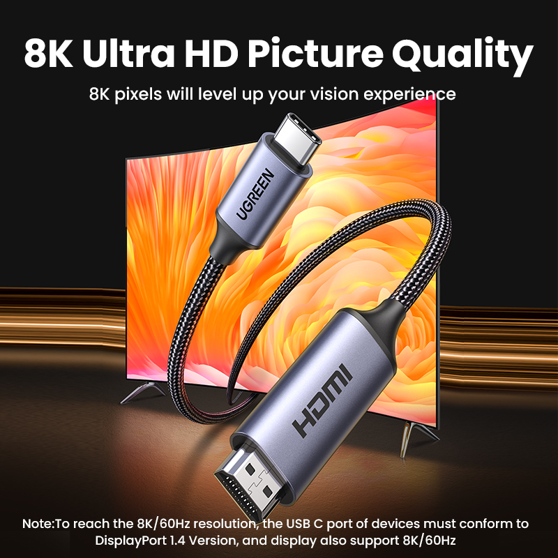 UGREEN USB C to  4K 8K HDMI-co - đánh giá và giá Hdmi Cable 2.1