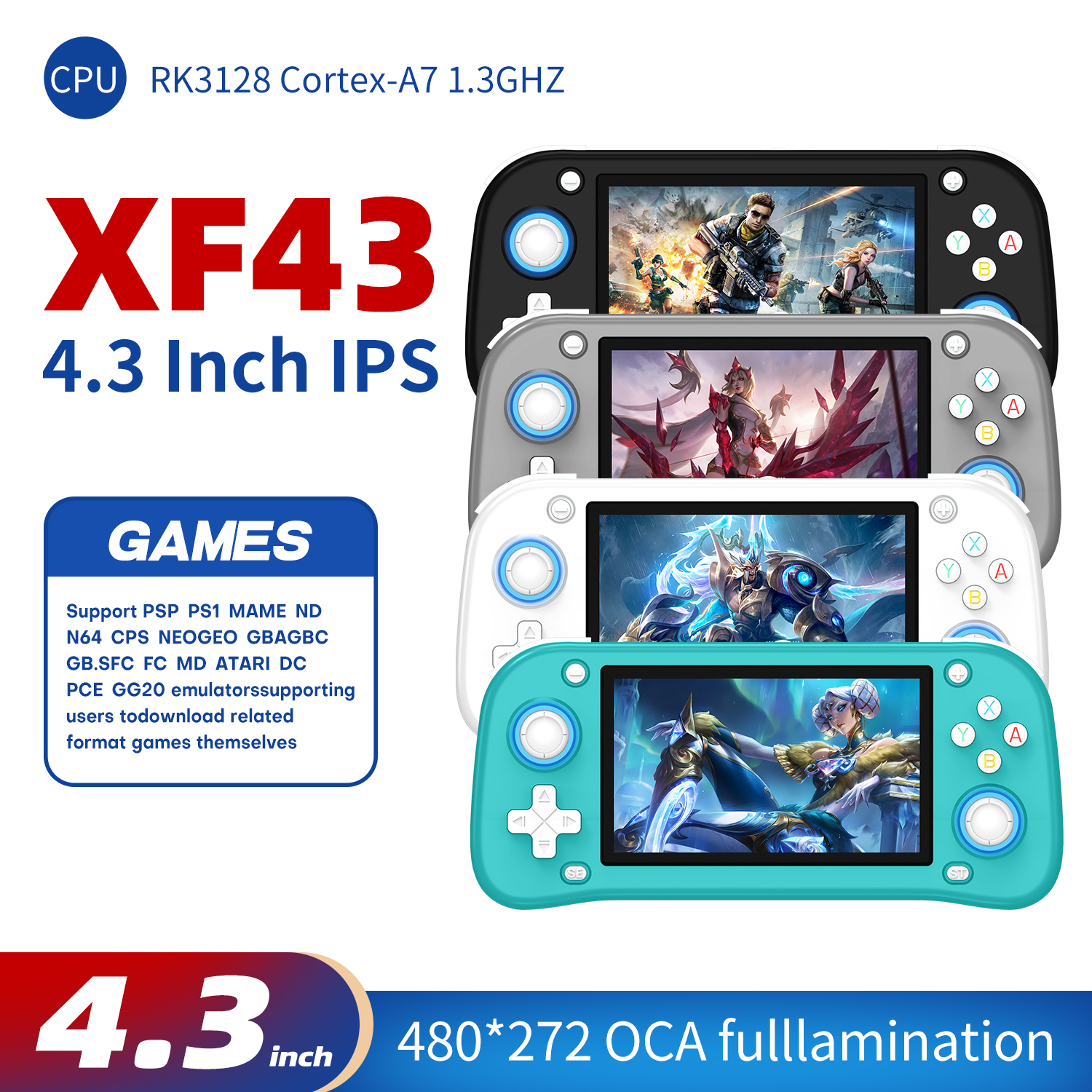 AISLPC XF43 4.3 inch Retro Han - đánh giá và giá Gaming Console For 10 Year Old