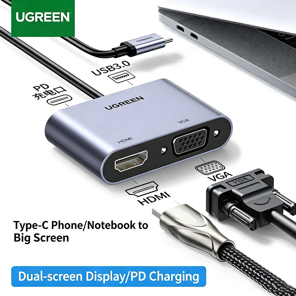 UGREEN USB C Hub Type-C to HDM - đánh giá và giá Hdmi Cable 2.1