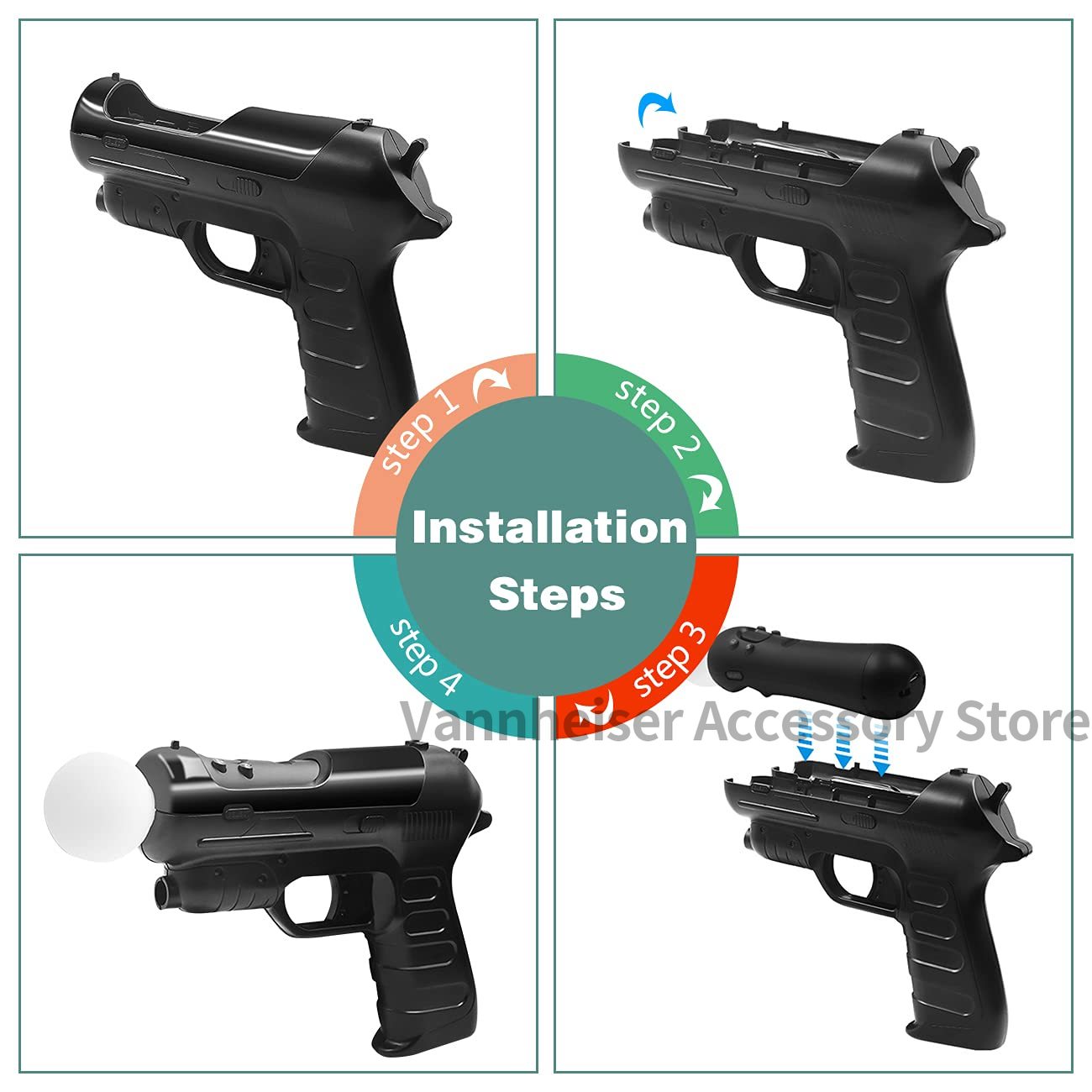 2PCS Somatosensory Handle Gun- - đánh giá và giá Gaming Console Pc